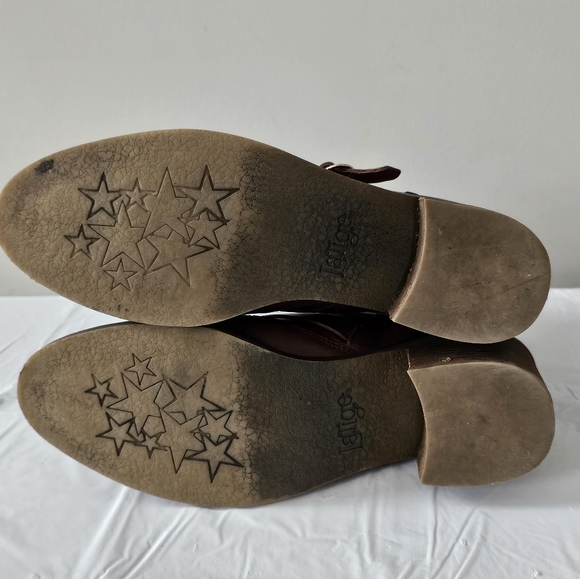 LATIGO Mila Women's Open Side Buckle Leather Boots, Block Heel - Picture 8 of 10